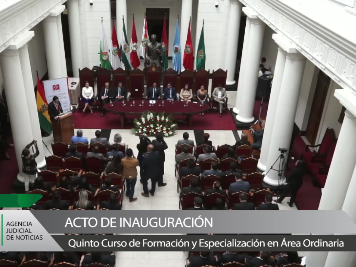 Acto de inauguración del Quinto Curso de Formación y Especialización en Área Ordinaria de la EJE