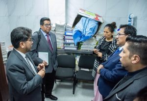 TDJ de La Paz inspecciona juzgados de Viacha y asegura atención con celeridad en todos los casos